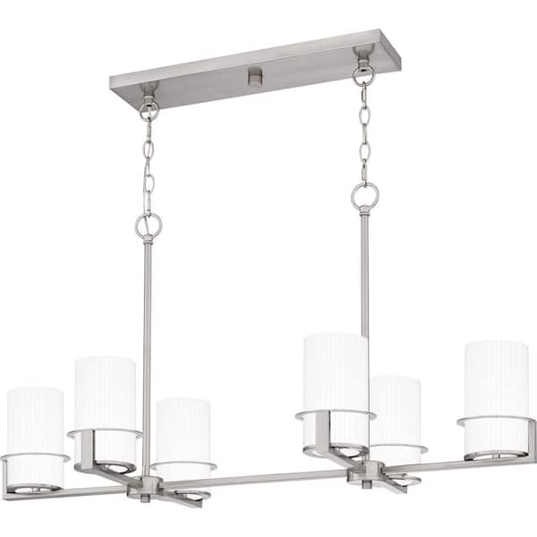 Quoizel Seymour 6-Light Brushed Nickel Chandelier
