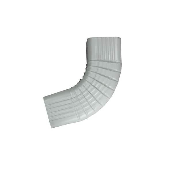 Spectra Pro Select 2 in. x 3 in. Low Gloss White Aluminum Downpipe - B Elbow