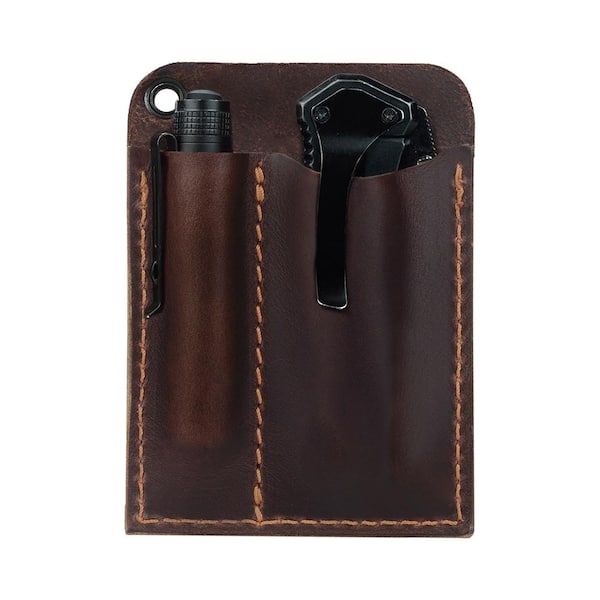 1791 EVERYDAY CARRY 3.5 in. Standard Small Burgundy Full-Grain Leather Tool Organizer