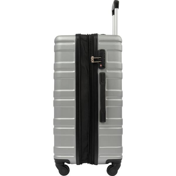 XDJ Life Aluminum Suitcase with Spinner Wheels Carry On TSA Lock Hardside Lightweight Luggage-20in,Black 