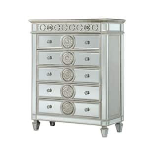 Varian Mirrored 6 Drawer 21 in. Chest of Drawers