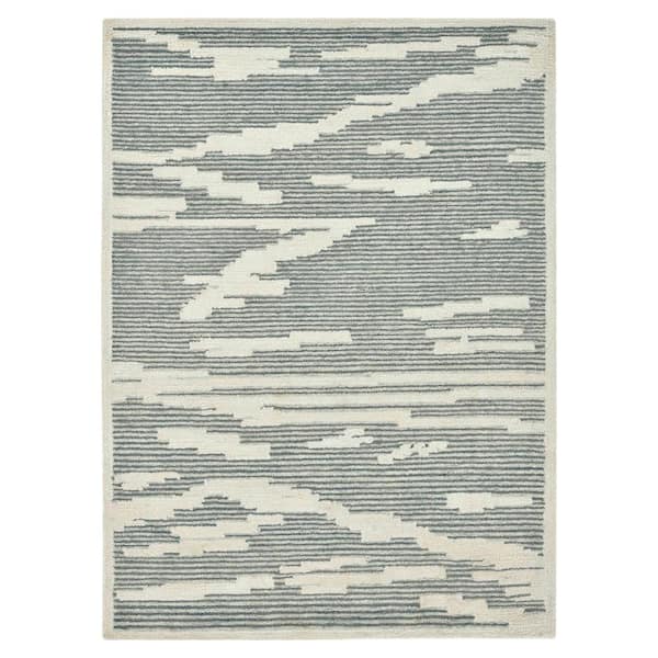 Amer Rugs Chicago 9 ft. X 13 ft. Gray Geometric Area Rug