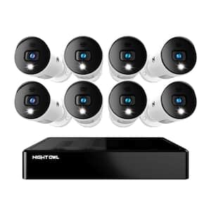 BTD2 Series 8-Channel 1080p Wired DVR Security System with 1 TB Hard Drive and (8) 1080p Spotlight Audio Cameras