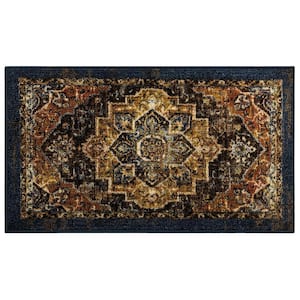 Remee Brown 1 ft. 8 in. x 2 ft. 10 in. Machine Washable Area Rug