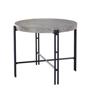 Morgan Gray and Black Round Counter Table
