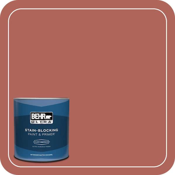 BEHR ULTRA 1 qt. Home Decorators Collection #HDC-WR15-7 Preserved Petals Extra Durable Satin Enamel Interior Paint & Primer