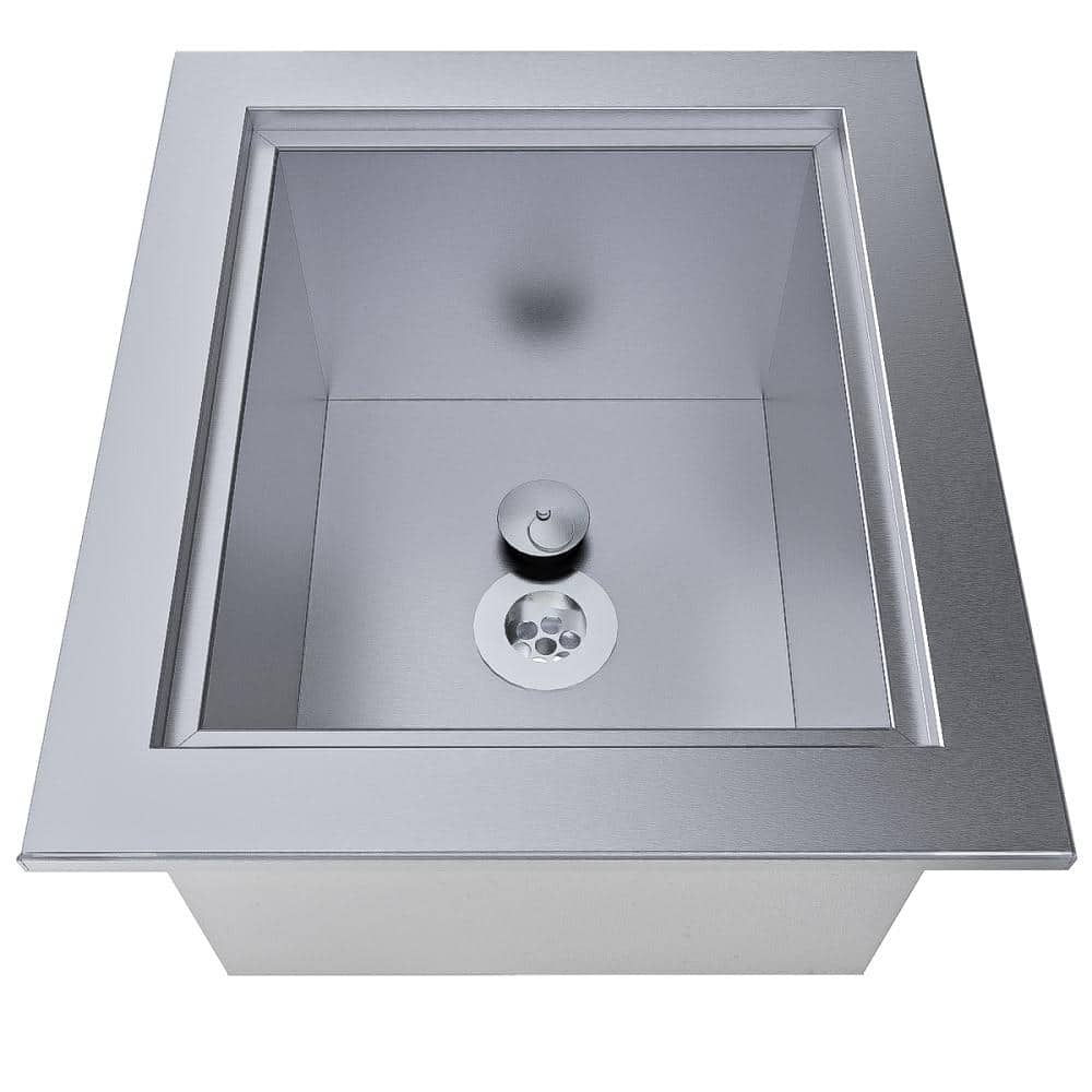 Sunstone 15" Stainless Steel Outdoor Ice Bin
