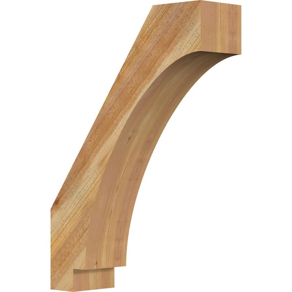Ekena Millwork 6"W x 20"D x 28"H Imperial Rough Sawn Knee Brace, Western Red Cedar