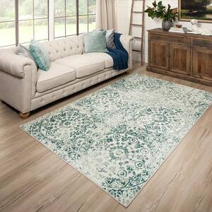 Juniper Navy 9 ft. x 12 ft. Medallion Area Rug