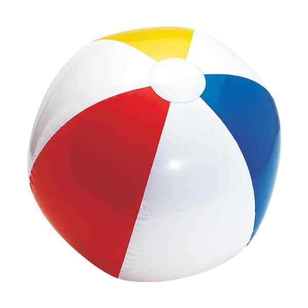 Amscan Summer Primary Color 13 in. Inflatable Beach Ball 9 Pack 391847 The Home Depot