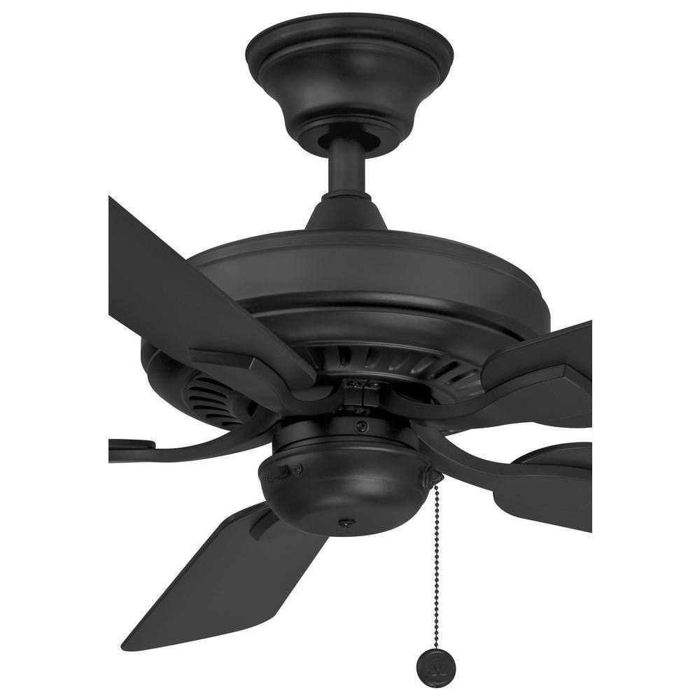 Edgewood 44'' Black Composite Ceiling Fan with Reversible Blades