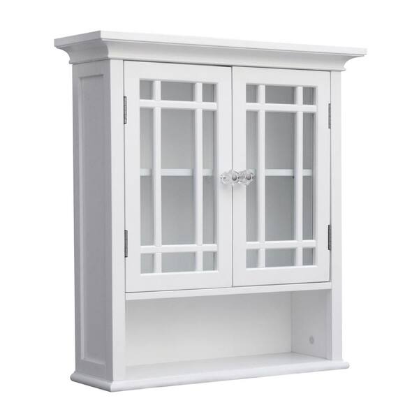 Elegant Home Fashions Albion 22 In W X, Home Depot Bathroom Wall Cabinets White