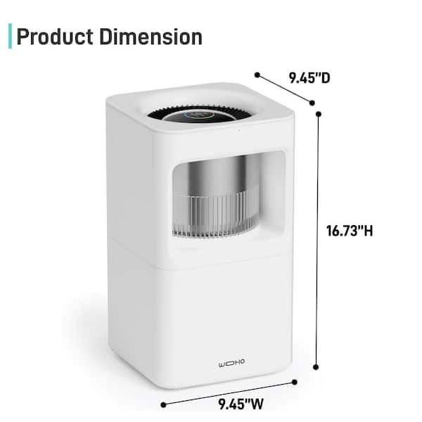 2 gal. Mistless 6-Speed Humidifier with Aromatherapy for 430 sq. ft. White