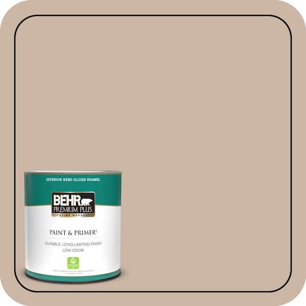 BEHR PREMIUM PLUS 1 qt. #BXC-13 Rustic Rose Semi-Gloss Enamel Low Odor Interior Paint & Primer