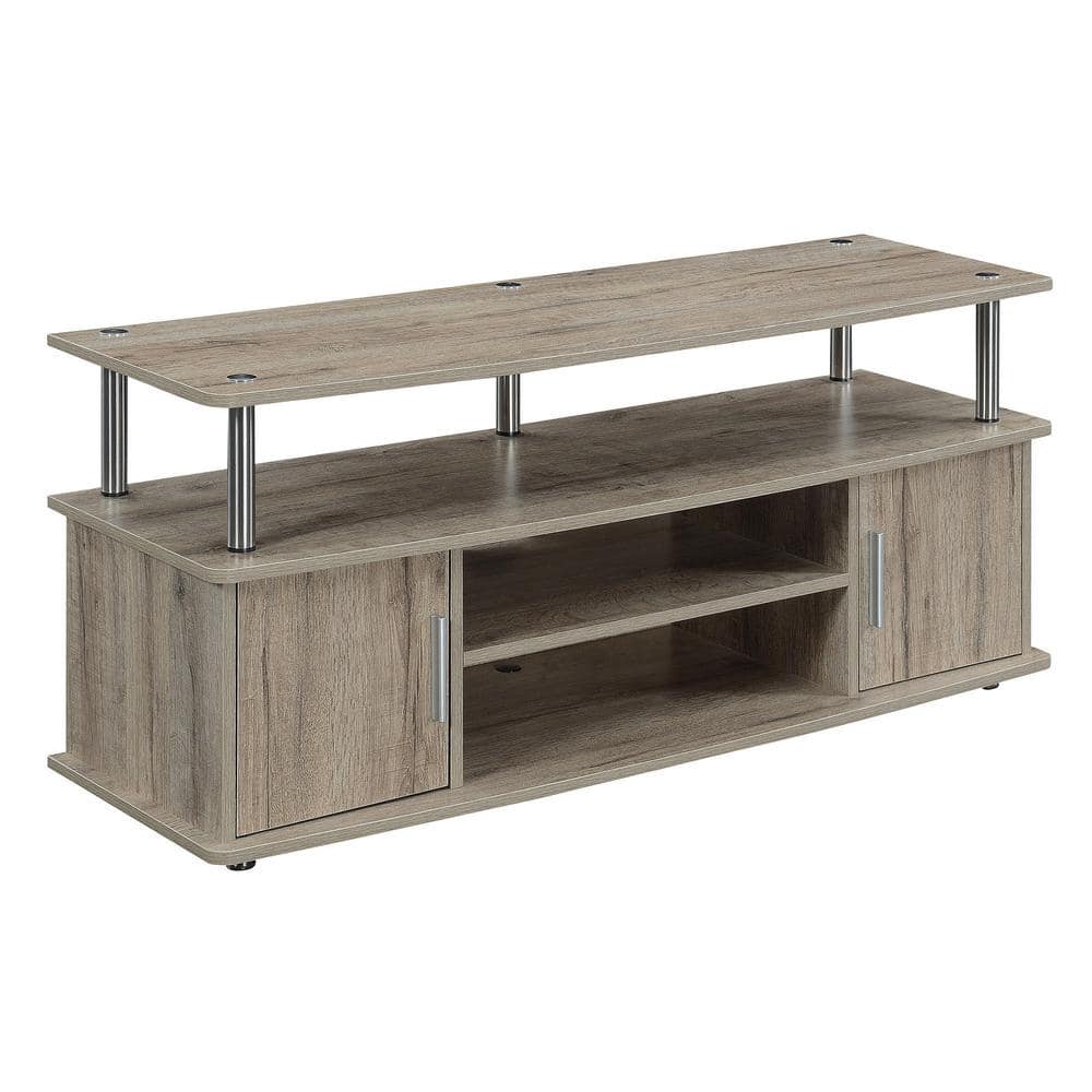 Monterey Sandstone Wood 48" TV Stand with Cabinet Storage