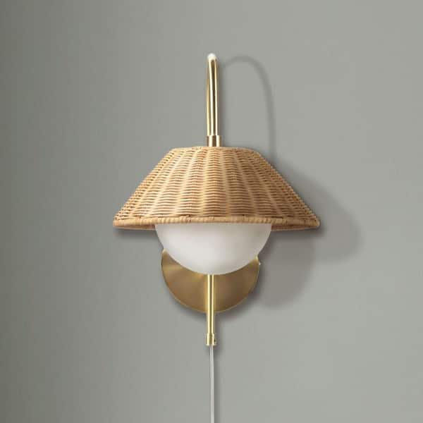 INK+IVY Laguna 10 in. 1 Light Gold Wall Sconce