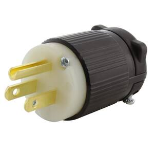 125-Volt 2-Wire Plastic Plug Brown Eaton BP1912B-SP-L 15-Amp 