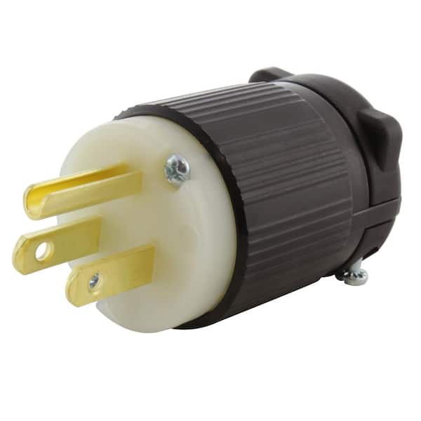 Industrial 125 Volt Male Electric Plug 3 Wire Connector 15 Amps 125V NEMA 5-15P 