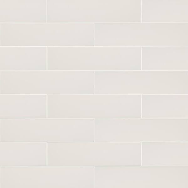 Florida Tile Inc Streamline Buff White Matte 4 in. x 16 in. Ceramic