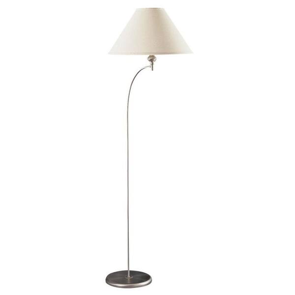 CAL Lighting Cooper 66 in. Brushed Steel Floor Lamp