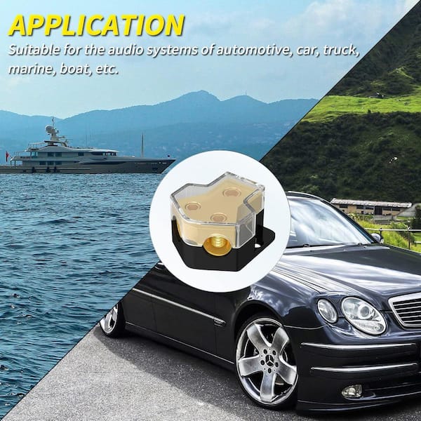 Distribution Block Car Audio, 2 Way 0/2/4 Gauge in Jamaica Distribution Block Car Audio, 2 Way 0/2/4 Gauge in Jamaica