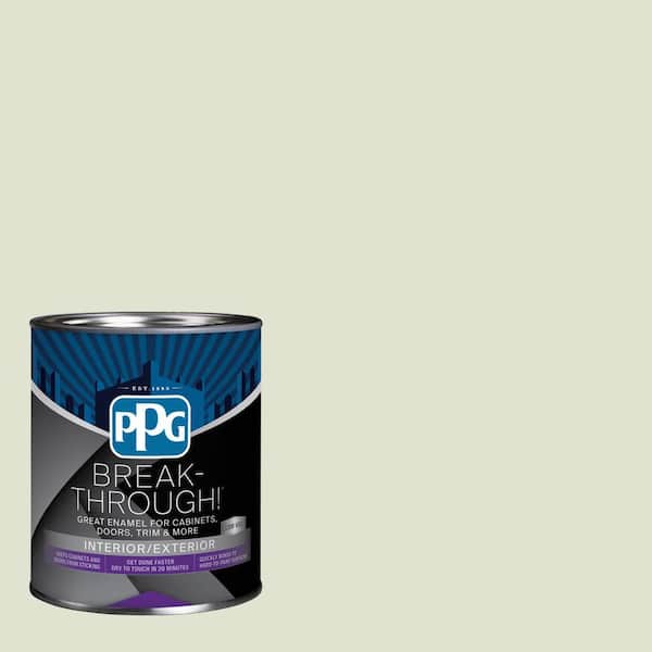 Break-Through! 1 qt. PPG1122-2 Lime Wash Semi-Gloss Door, Trim & Cabinet Paint