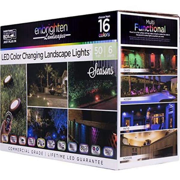 Enbrighten LED Color-Changing Pathway Lights with Remote Control