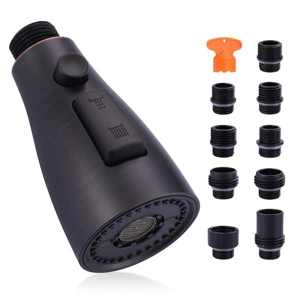 3-Functions Sprayer Pull Down Kitchen Faucet Spray Head Replacement in Oil Rubbed Bronze