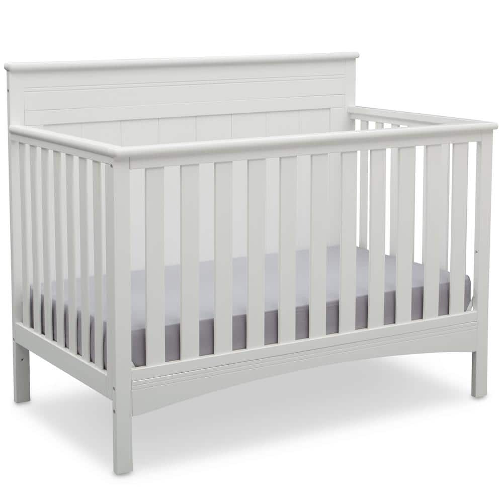 Delta Children White Fancy Convertible Crib 540310-130 - The Home