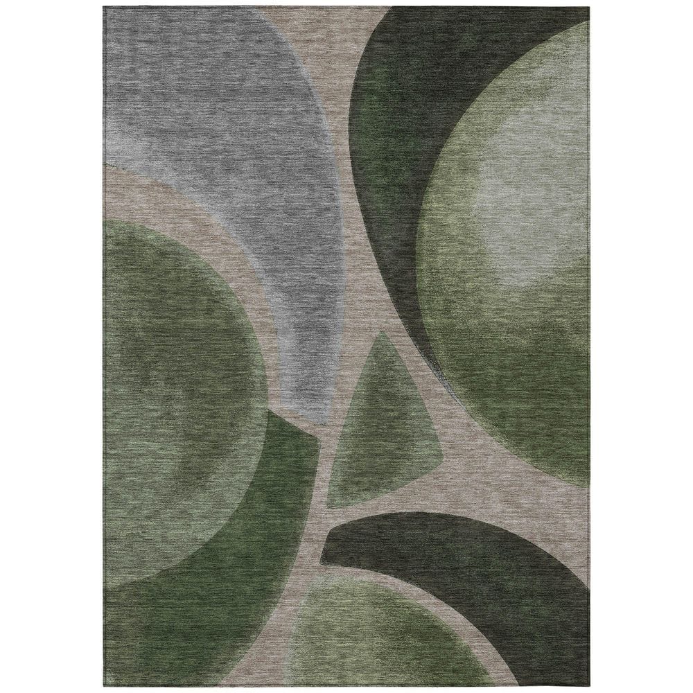 Chantille Machine Washable Indoor/Outdoor Abstract ACN2537 Olive 10 ft. x 14 ft. Area Rug price history on PriceWatchPro
