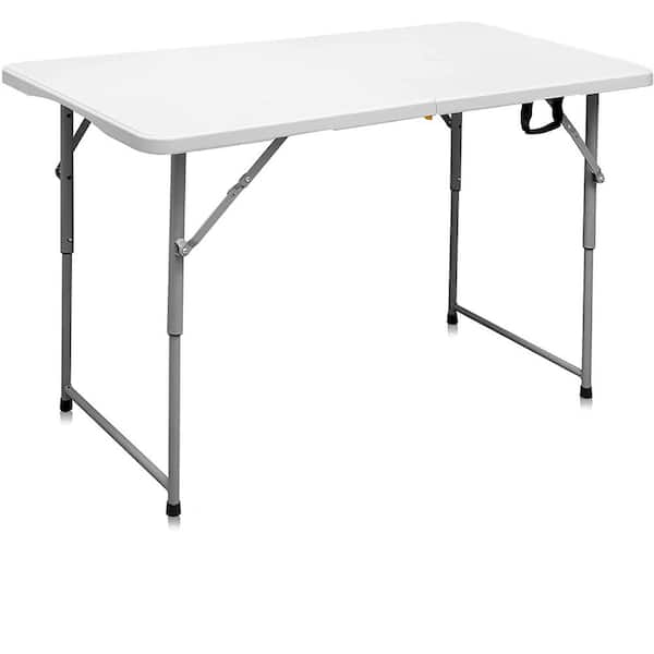 4FT Folding Portable Aluminum Table with Hight Adjustment Camping Picnic Party 