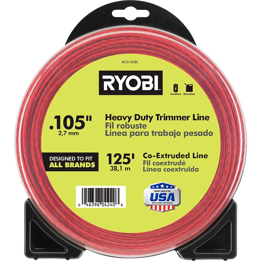 RYOBI 0.105 in. Premium Spiral Bulk Line AC0105BL - The Home Depot