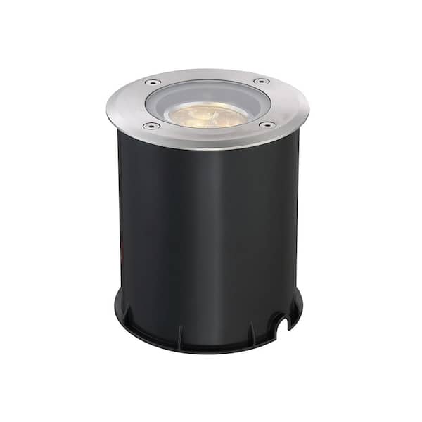 6-Watt Stainless Steel Outdoor Integrated LED Landscape Well Light