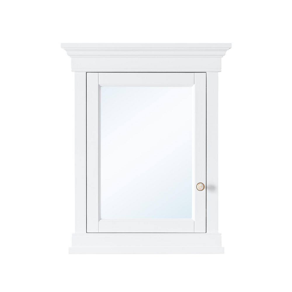 Recessed Mount 26 in. W x 32 in. H Rectangular Solid Wood Framed Medicine Cabinet with Mirror price history on PriceWatchPro
