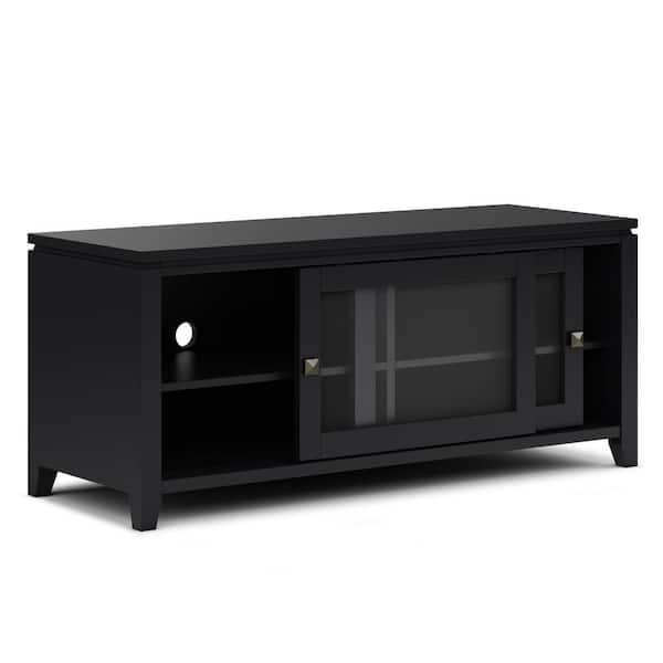 Wyndenhall stratford solid wood 53 inch wide contemporary deals tv media stand for tvs up to 55 inches