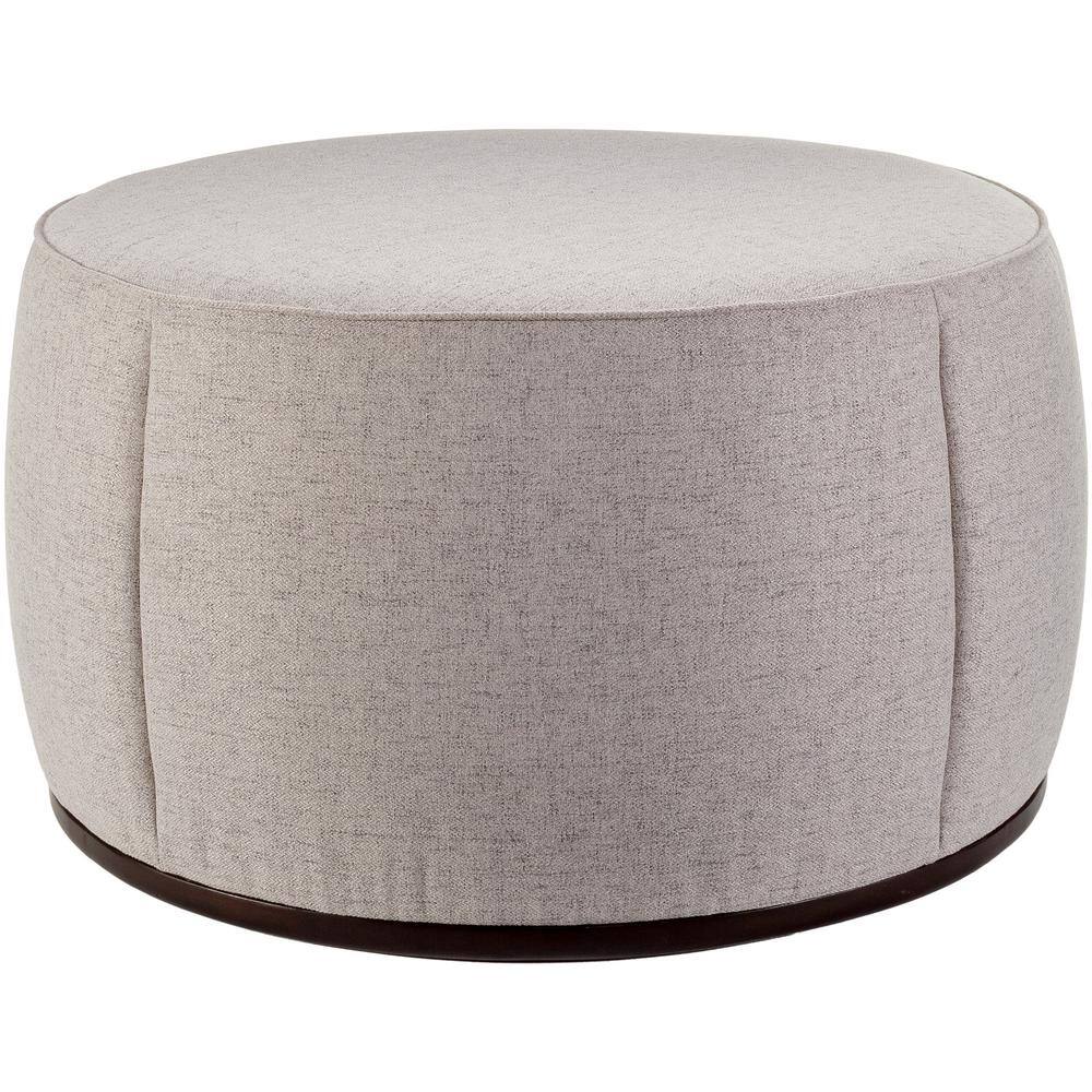 Kristyn Modern Ottoman, Light Grey, 21 in. H x 36 in. W x 36 in. D,Wood