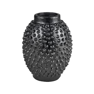 Myrtle Terracotta 3.5 in. Decorative Vase in Black - Large