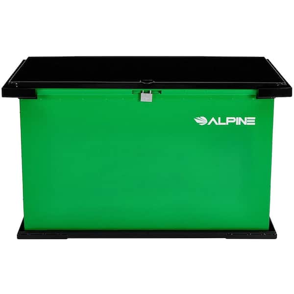 197 Gal. Green Steel Bear Resistant Certified Outdoor Trash Can Storage Bin with Locking Lid
