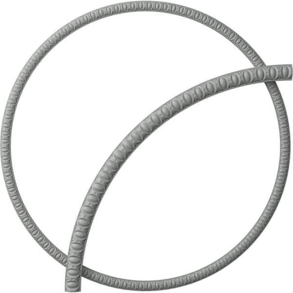 Ekena Millwork 33-1/2 in. Middlesborough Egg and Dart Ceiling Ring (1/4 of Complete Circle)