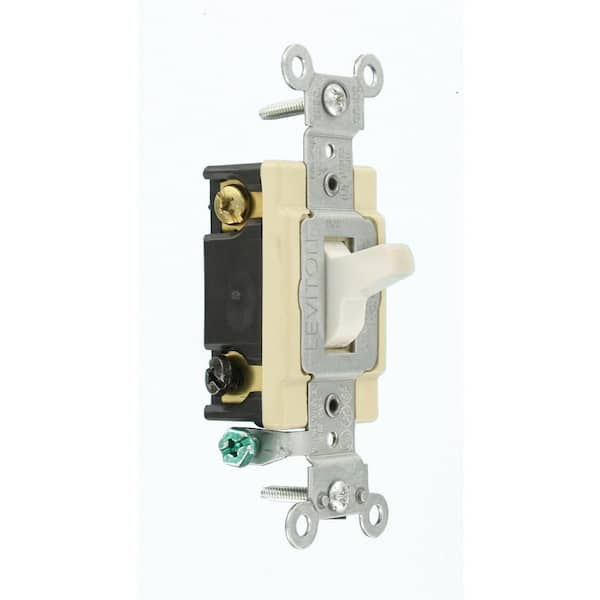20 Amp Industrial Grade Heavy Duty 4-Way Toggle Switch, White 1224-SW