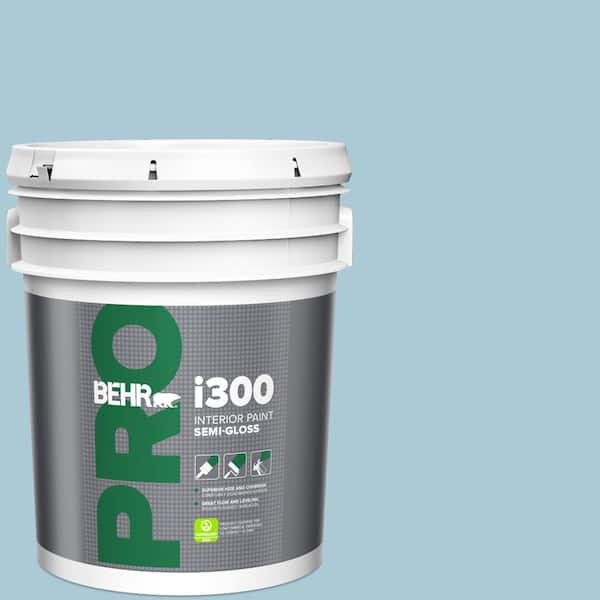 BEHR PRO 5 gal. #S480-2 Sea Wind Semi-Gloss Interior Paint
