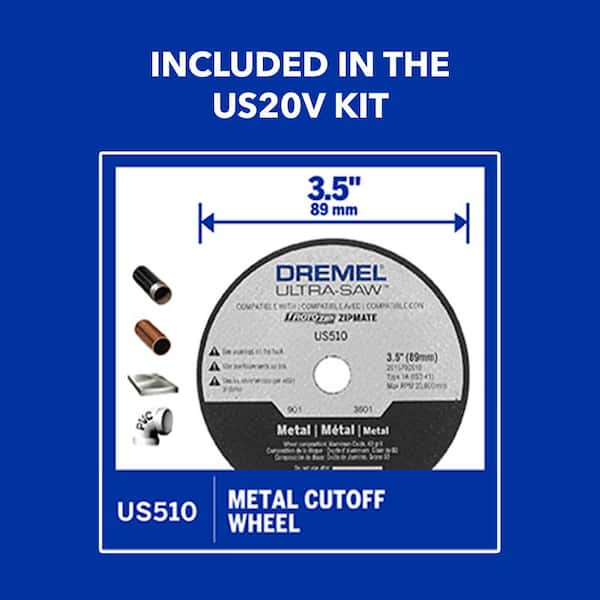 Dremel - 20V Max Ultra-Saw Cordless Compact Saw Kit (2 Batteries/ 1 Charger)