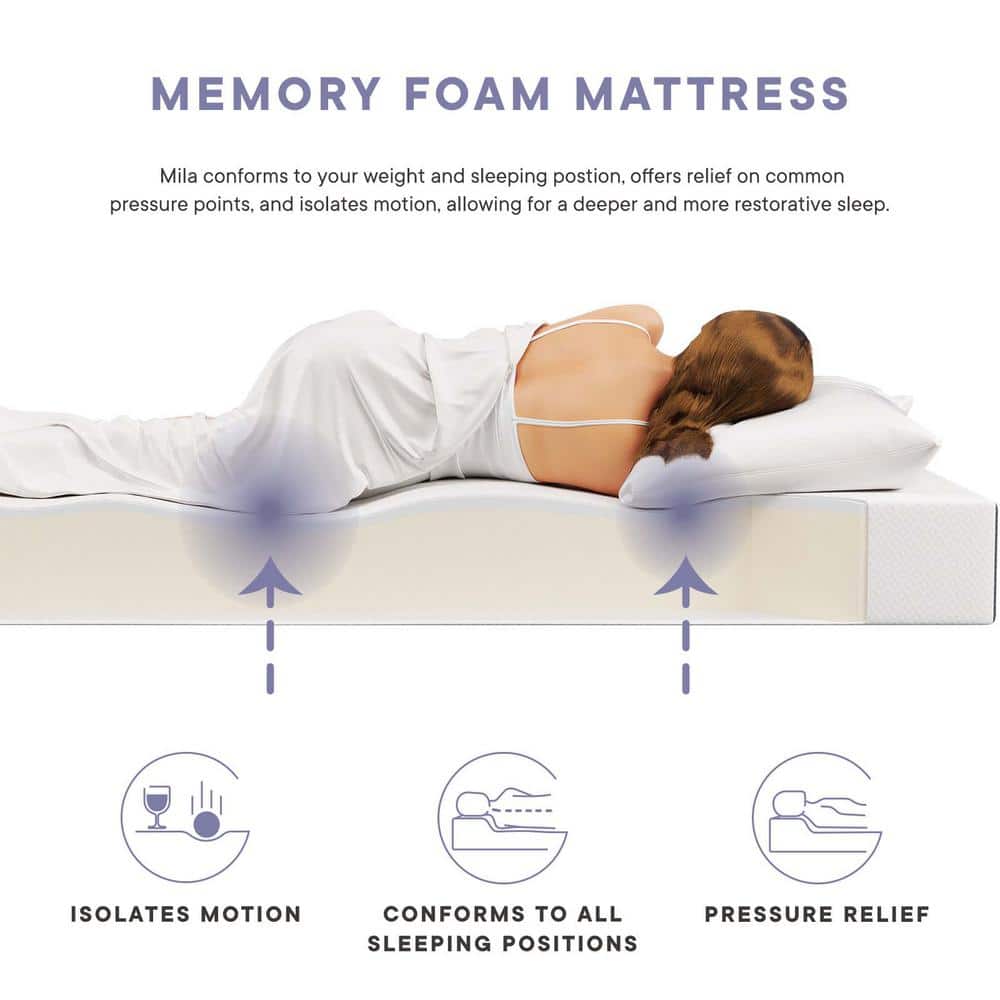 Luxury 8" Gel Memory Foam King Mattress in Quilted Comfort