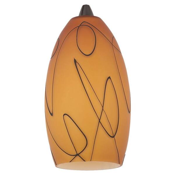 Generation Lighting Ambiance Fossil Amber Pendant Glass Shade