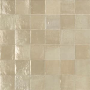 Zellige Neo Lana Glossy 4 in. x 4 in. Glazed Ceramic Undulated Wall Tile (7.98 sq. ft./case)