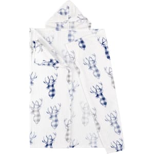 Multi Print Polyester Hooded Throw
