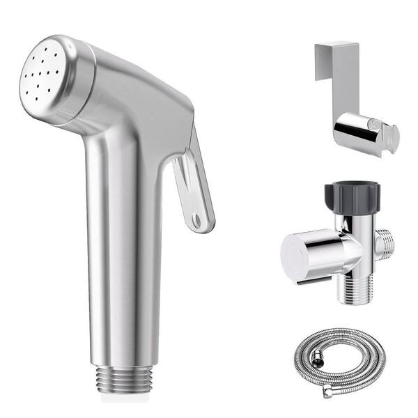 thumbnail image 2 of Stainless Steel Bidet Sprayer For Toilet - Handheld Jet Spray With Adjustable Pressure For Hygiene & Cleaning 2 of 14