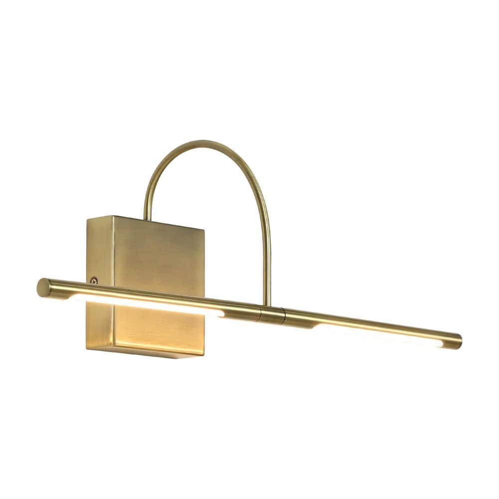 20.3 in. Plated Brass Integrated LED Hardwired Warm White Picture Light with 3 CCT and frosted diffuser price history on PriceWatchPro
