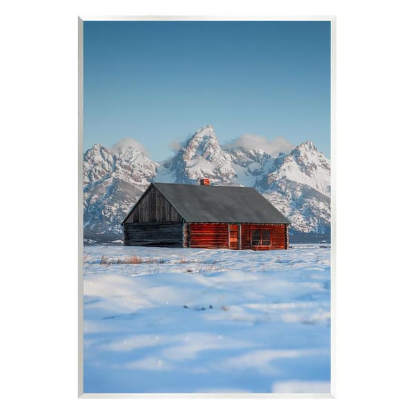 Cabin in Snowy Mountains by Jared Kreiss 1-Piece Unframed Graphic Print Nature Poster Art Print 15 in. x 10 in.