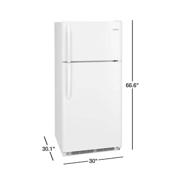 Frigidaire 18.3 Cu. Ft. Top Freezer Refrigerator in White FFTR1814WW - The  Home Depot
